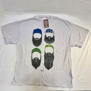 Authentic Duck Dynasty Faces And Beards‎ T-Shirt Men's 2XL